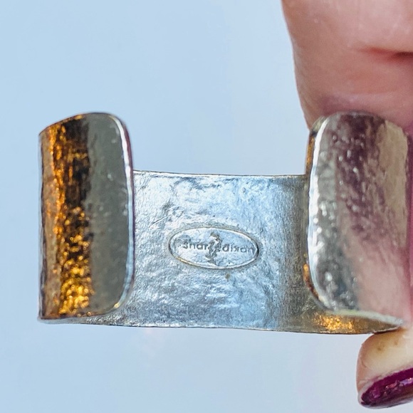 Shari Dixon Pressed Flower Orange Cuff Bracelet - Picture 4 of 9